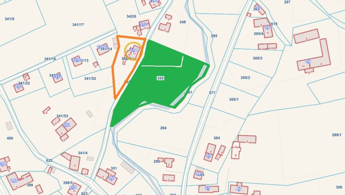 mapa działka