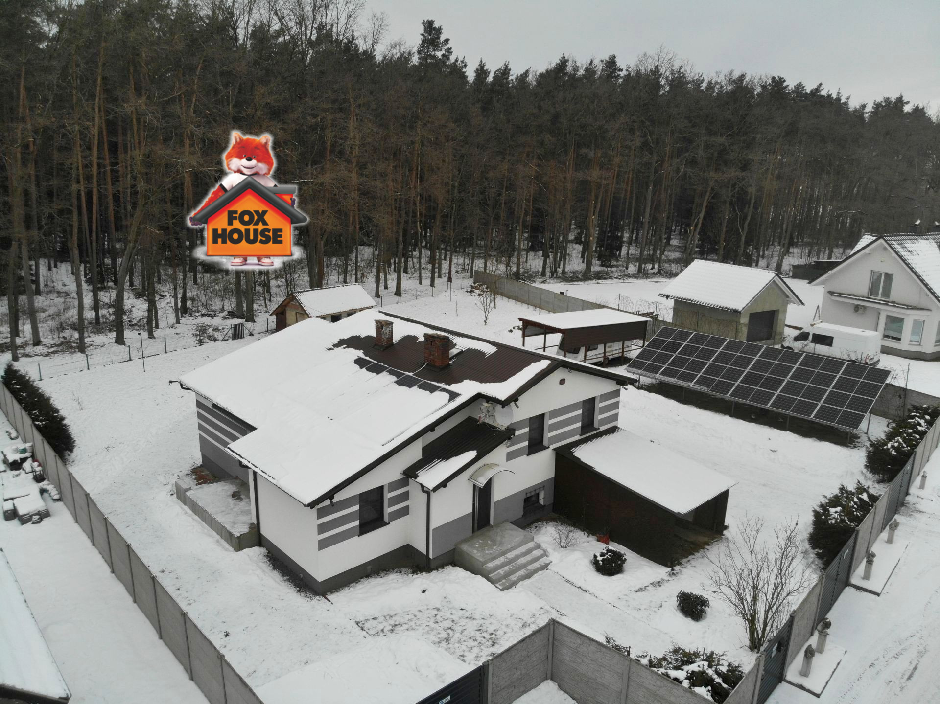 Dom pod LASEM – działka 1600 m2 / pompa ciepła / fotowoltaika – Gmina Nowogrodziec